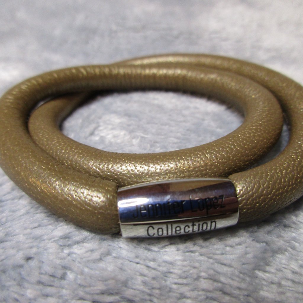 Endless Double Bracelet Bronze Metallic By Jlo 7 Inch New A3